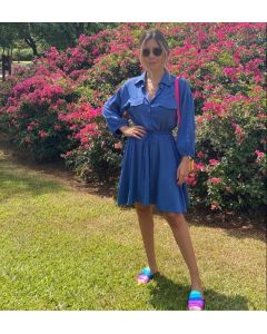 Vestido Sarja Azul Lulu